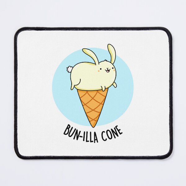 Item preview, Bunnilla Cone Bunny Funny Vanilla Puns  designed and sold by punnybone.