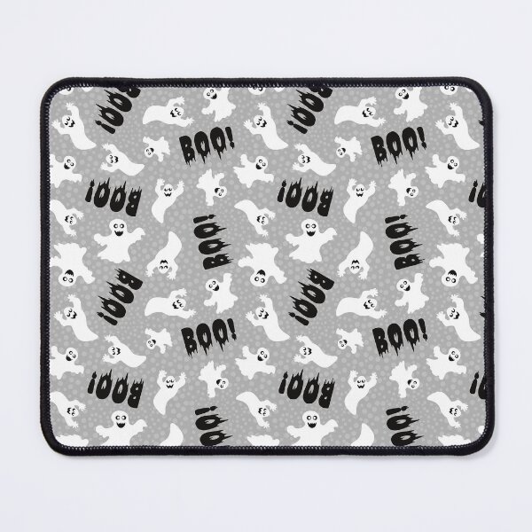 Item preview, Boo! Creepy White Halloween Ghosts designed and sold by KrisInStitches.
