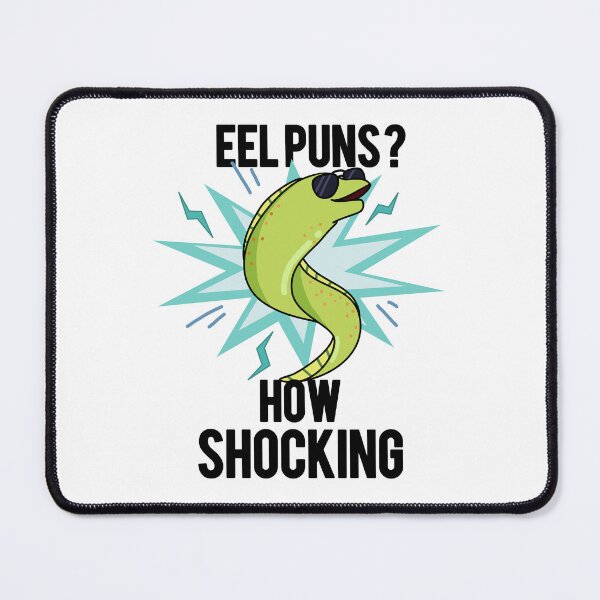 Item preview, Eel Puns How Shocking Funny Animal Puns designed and sold by punnybone.