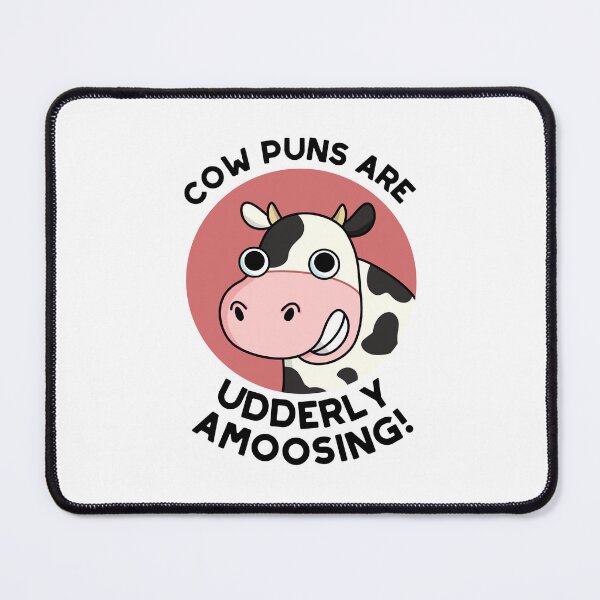 Item preview, Cow Puns Udderly Amoosing Funny Animal Puns designed and sold by punnybone.