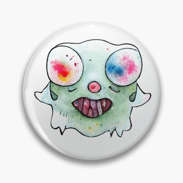 Item preview, Cute Watercolor Funny Zombie Ghost Monster  designed and sold by pixelista.