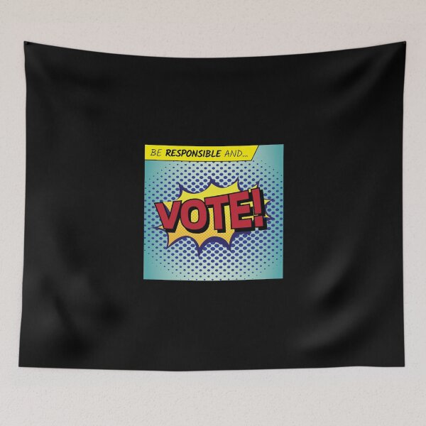 Item preview, Be Responsible And Vote Vintage Comic Lightweight Sweatshirt designed and sold by donnielnah.
