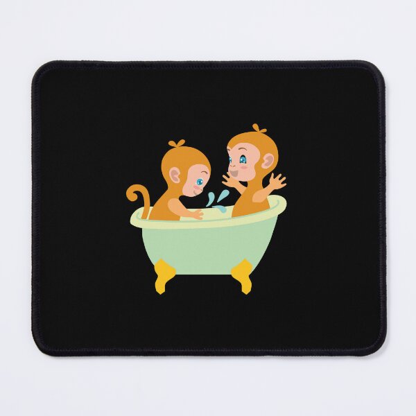 Item preview, Monkeys in Bath Tub designed and sold by Pixelish.