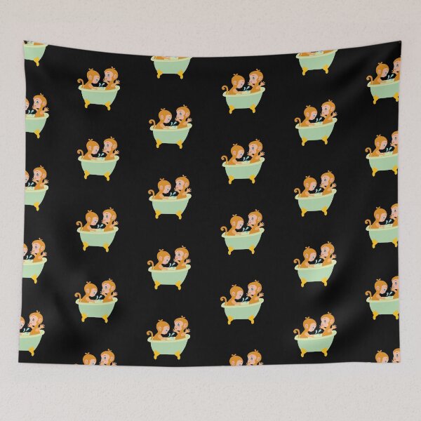 Item preview, Monkeys in Bath Tub designed and sold by Pixelish.