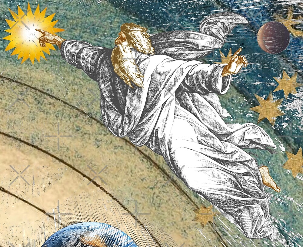 “God in the Sky” by Gilberto Strapazon | Redbubble
