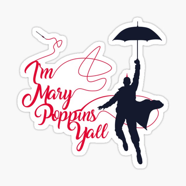 Poppins Yall Sticker