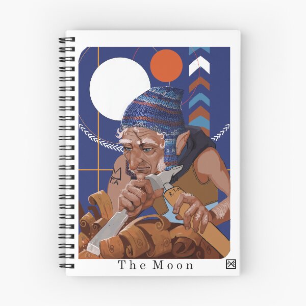 Item preview, Tarot Card, The Moon designed and sold by DetoriaArt.