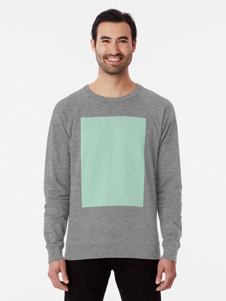 preppy summer solid color aqua blue mint green Lightweight Sweatshirt for Sale by lfang77 Redbubble