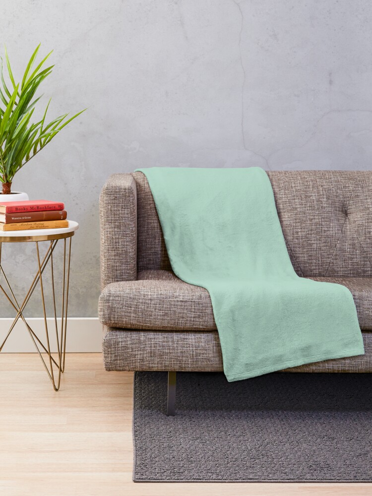 "beachy summer aqua blue mint green seafoam " Throw Blanket for Sale by