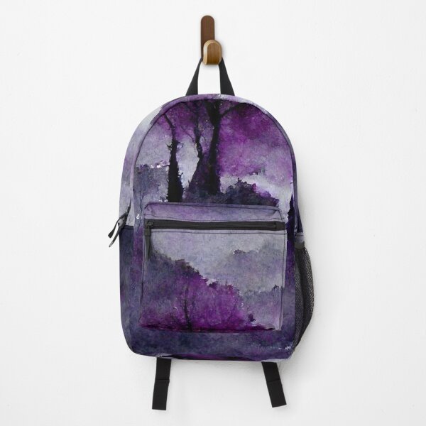 Item preview, Watercolor Purple Dark Vibe Pin Badge designed and sold by pixelista.