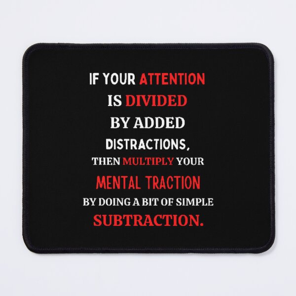 Item preview, If You Attention Is Divided By Added Distraction The Best Teacher Red Design designed and sold by BestTeacher.