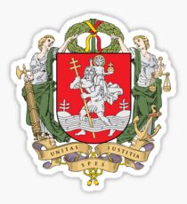 Coat of Arms of Vilnius, Lithuania Sticker