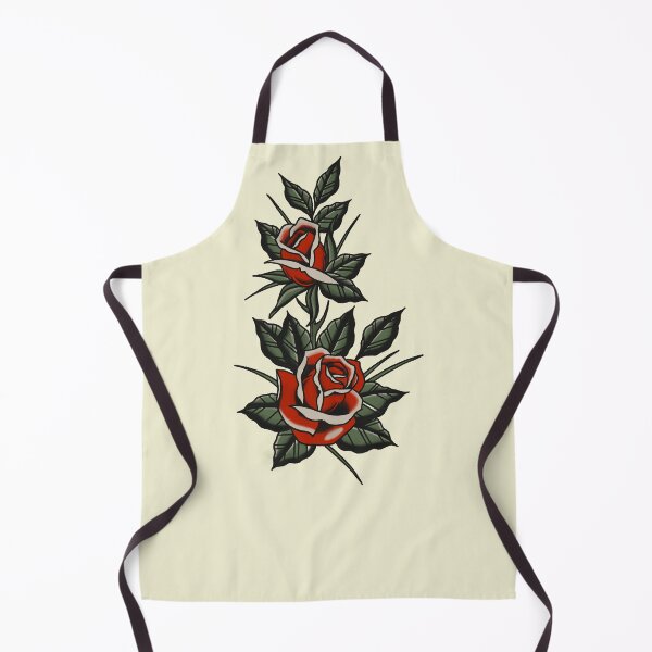 Item preview, Traditional roses tattoo flash designed and sold by Elixerdesign.