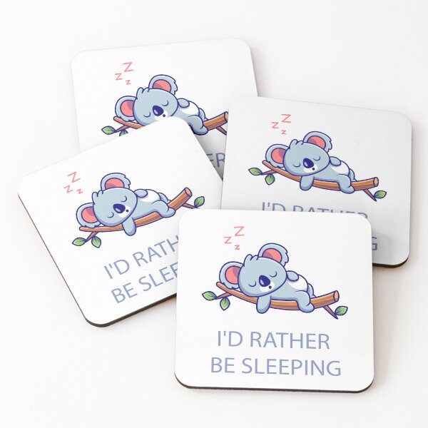 Item preview, Cute Koala Animal Sleep throw pillow I'd rather be sleeping designed and sold by akiotatsuo.