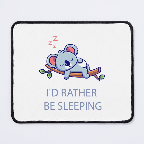 Item preview, Cute Koala Animal Sleep throw pillow I'd rather be sleeping designed and sold by akiotatsuo.