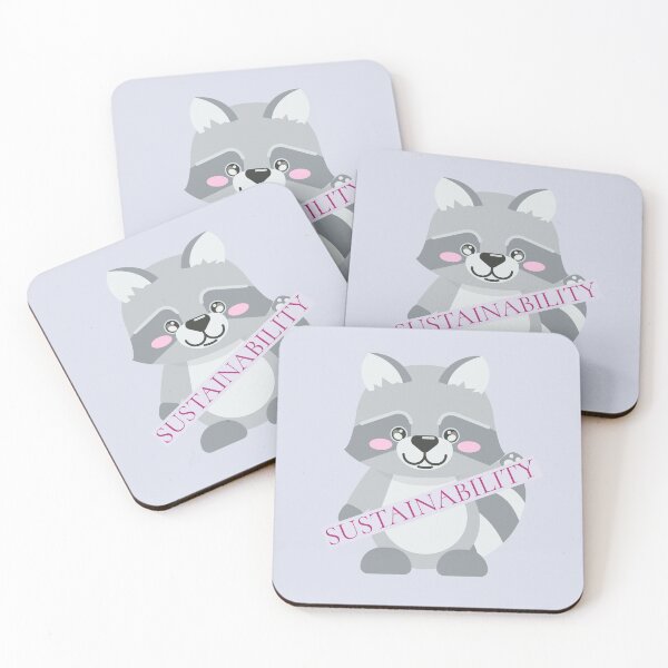 Item preview, Sostenibilidad Zorro Blanco Y Gris Sonriente Con Mejillas Sonrosadas designed and sold by pixelplaza.