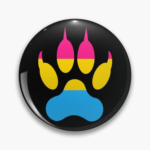 Item preview, Wolf Paw Pansexual Pride designed and sold by MMwolfdogden.