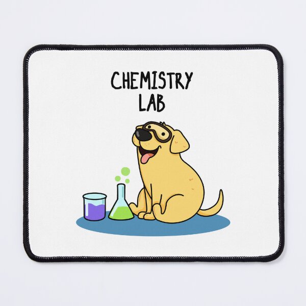 Item preview, Chemistry Lab Funny Labrador Dog Puns designed and sold by punnybone.