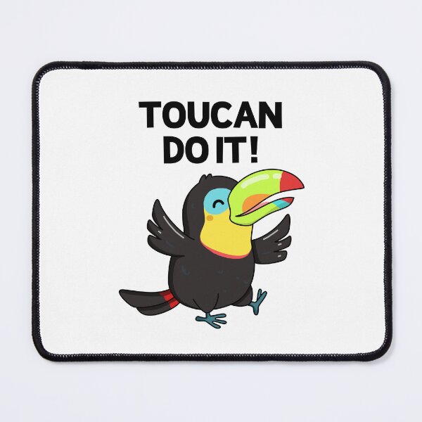 Item preview, Toucan Do It Funny Positive Bird Puns  designed and sold by punnybone.