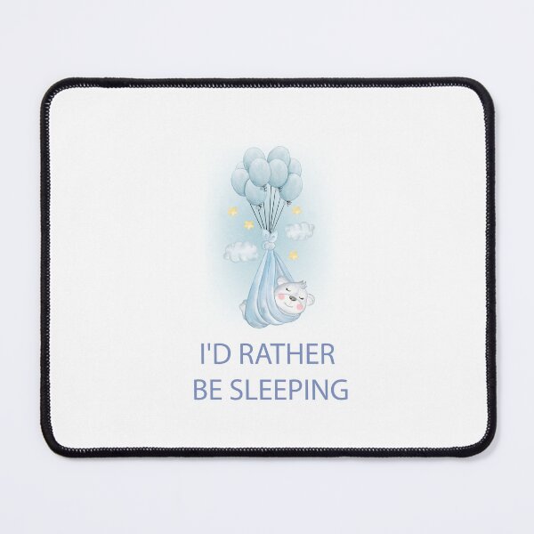 Item preview, Cute Baby Animal Sleep throw pillow I'd rather be sleeping designed and sold by akiotatsuo.