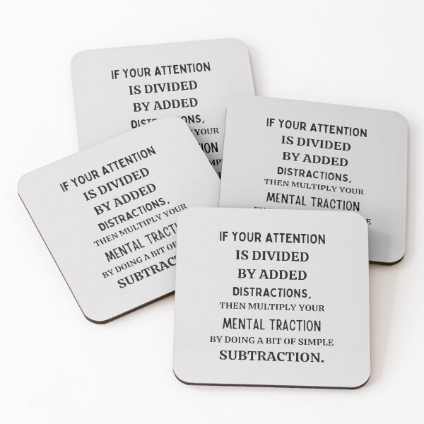 Item preview, If You Attention Is Divided By Added Distraction The Best Teacher Black Design designed and sold by BestTeacher.