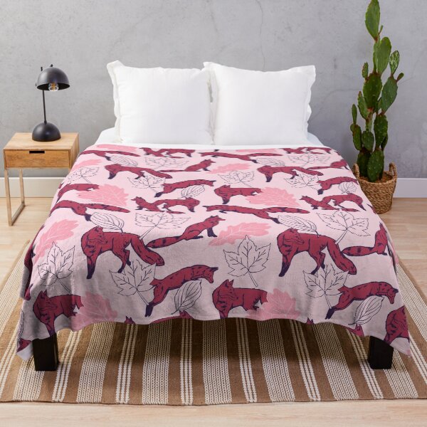 Item preview, Red fox on a pink background designed and sold by Superdoodledo.