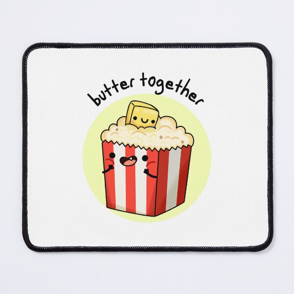 Item preview, Butter Together Funny Popcorn Puns  designed and sold by punnybone.