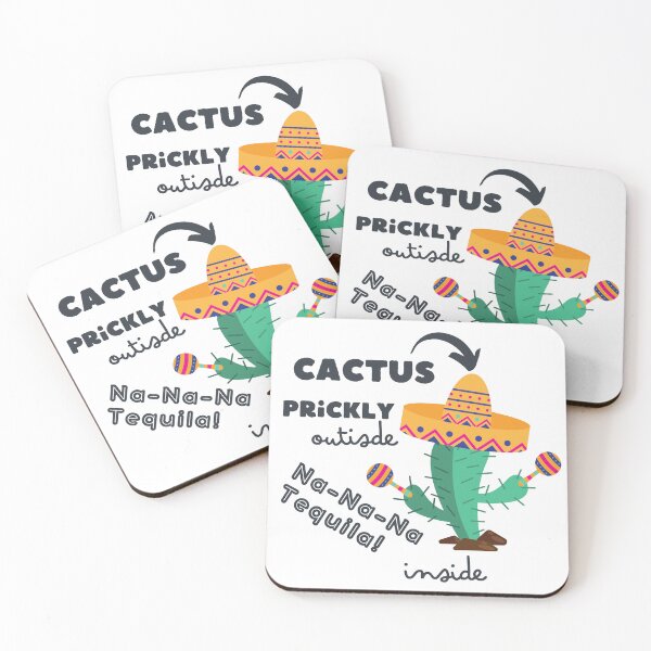 Item preview, Cactus, prickly outside, Na-Na-Na Tequila inside designed and sold by trendingatees.