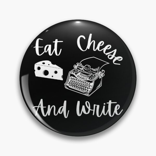 Item preview, Eat Cheese And Write - White Text designed and sold by TheKnightWriter.