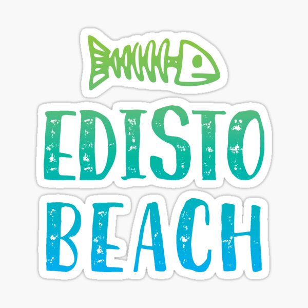 Edisto Beach South Carolina Sticker For Sale By Futurebeachbum Redbubble 6497