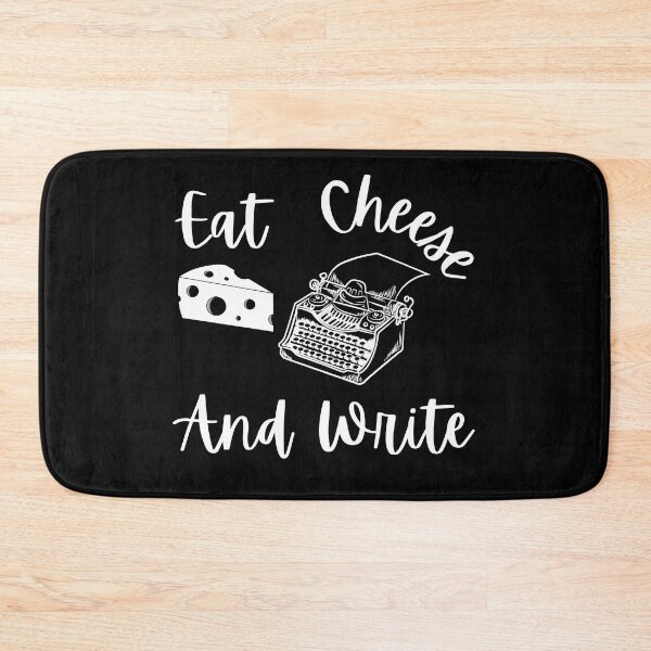 Item preview, Eat Cheese And Write - White Text designed and sold by TheKnightWriter.
