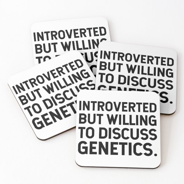 Item preview, Introverted But Willing To Discuss Genetics. designed and sold by SarahJisri.