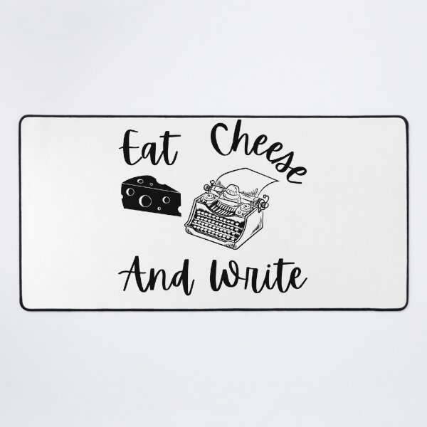Item preview, Eat Cheese And Write - Black Text designed and sold by TheKnightWriter.