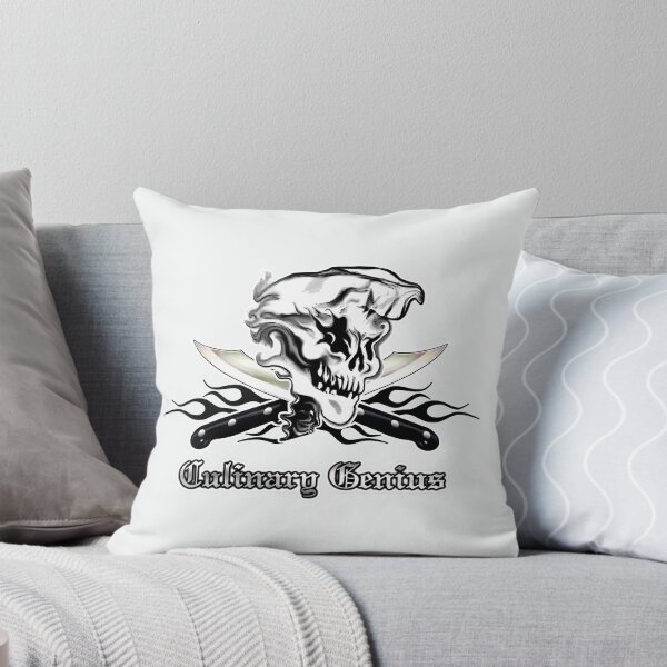 Item preview, Chef Skull 10: Culinary Genius 3 black flames designed and sold by sdesiata.