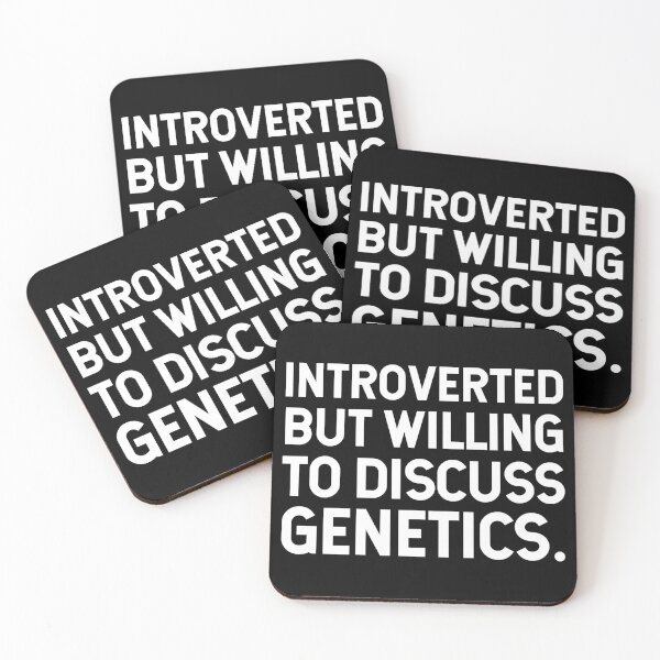 Item preview, Introverted But Willing To Discuss Genetics. V2 designed and sold by SarahJisri.