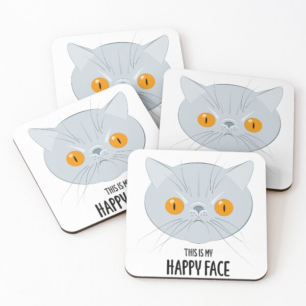 Item preview, This is my happy face - exotic cat designed and sold by Wonderingalice8.