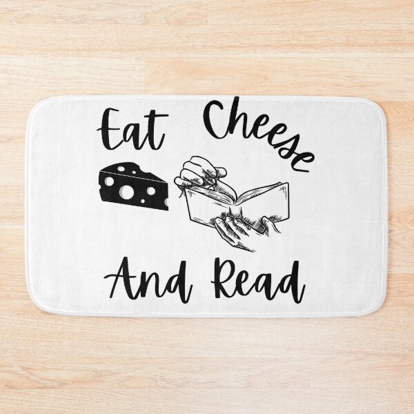 Item preview, Eat Cheese And Read - Black Text designed and sold by TheKnightWriter.