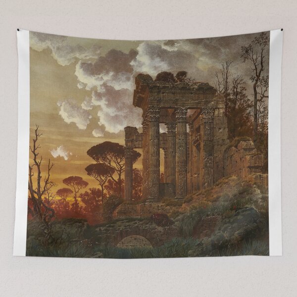 Item preview,  Evening Landscape with ruins -  Ferdinand Knab designed and sold by Vintage Designs +.