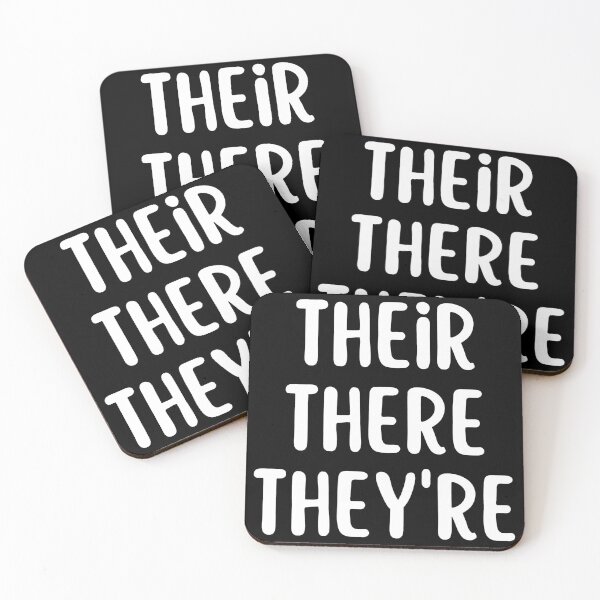 Item preview, Their, they're and there - Grammar common mistake designed and sold by shmodev.