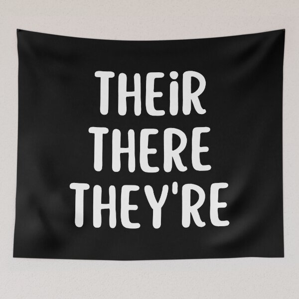 Item preview, Their, they're and there - Grammar common mistake designed and sold by shmodev.