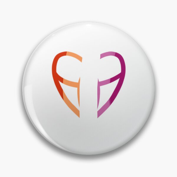 Item preview, Chunky Subtle lesbian Flag  Toyota Heart emblem  designed and sold by Lexie-bear.