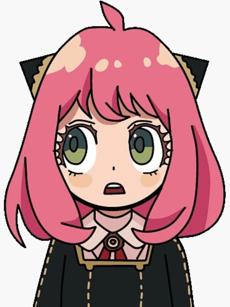 "Anya kawaii ahh mouth" Sticker for Sale by ShopifyAnime | Redbubble
