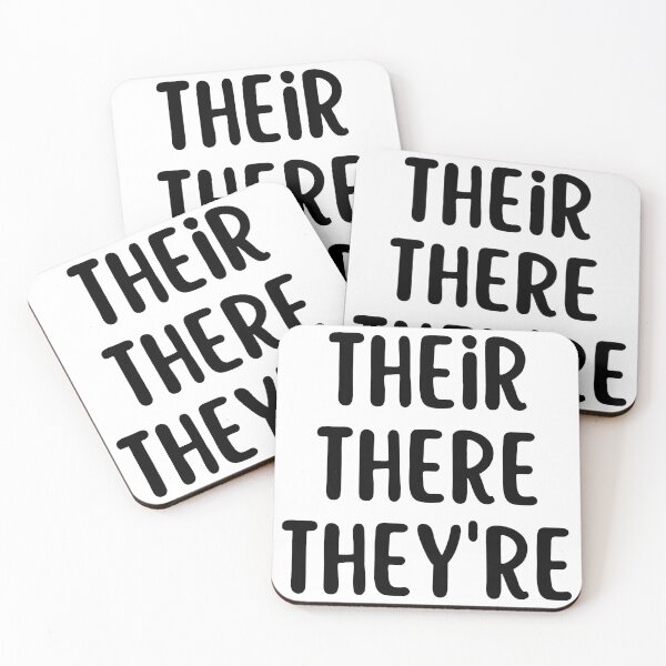 Item preview, Their, they're and there - Grammar common mistake designed and sold by shmodev.