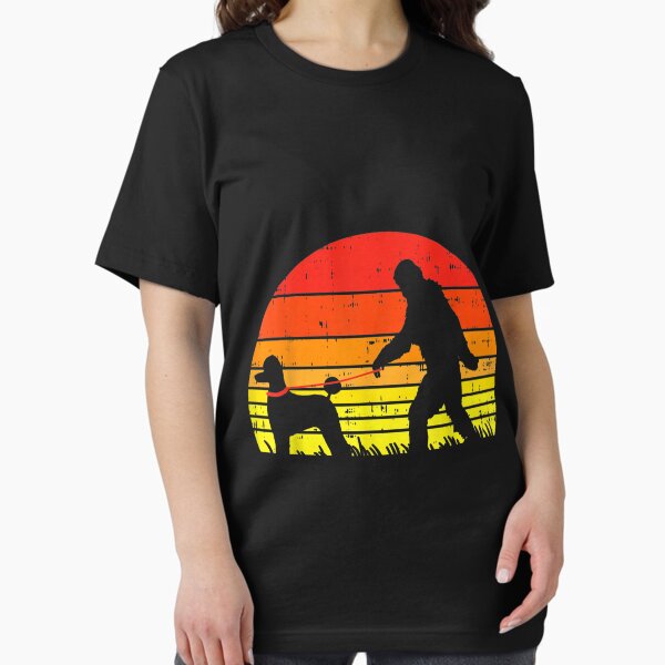 Item preview, Bigfoot Sasquatch Poodle Sunset Retro designed and sold by DrewDzung.
