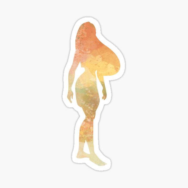 Character Inspired Silhouette Sticker For Sale By Kimhutton Redbubble 