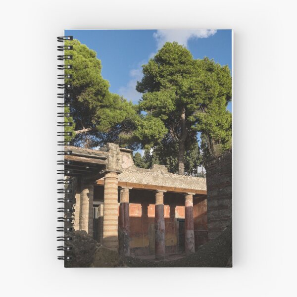 Item preview, Herculaneum Ruins - Colorful Murals Courtyard Behind a Rough Stone Wall designed and sold by Georgia Mizuleva.