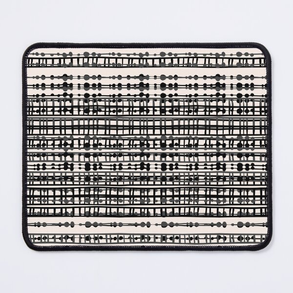 Item preview, Abstract Net - Black & Cream designed and sold by SilverPegasus.
