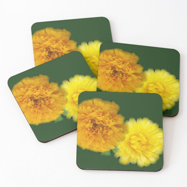 Item preview, Happy Orange Marigold and Yellow Calendula Summer Flowers designed and sold by DianeBP.