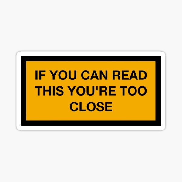 Item preview, Warning sign designed and sold by SwanDive.