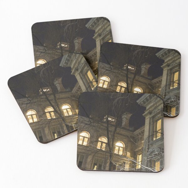 Item preview, New York Night - Graceful Mansions Through the Naked Tree Branches designed and sold by Georgia Mizuleva.